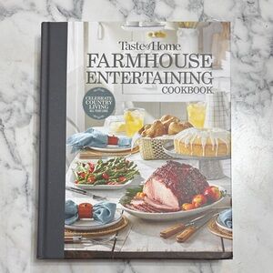 Taste of Home Farmhouse Entertaining Cookbook - Black and Gray. NWT